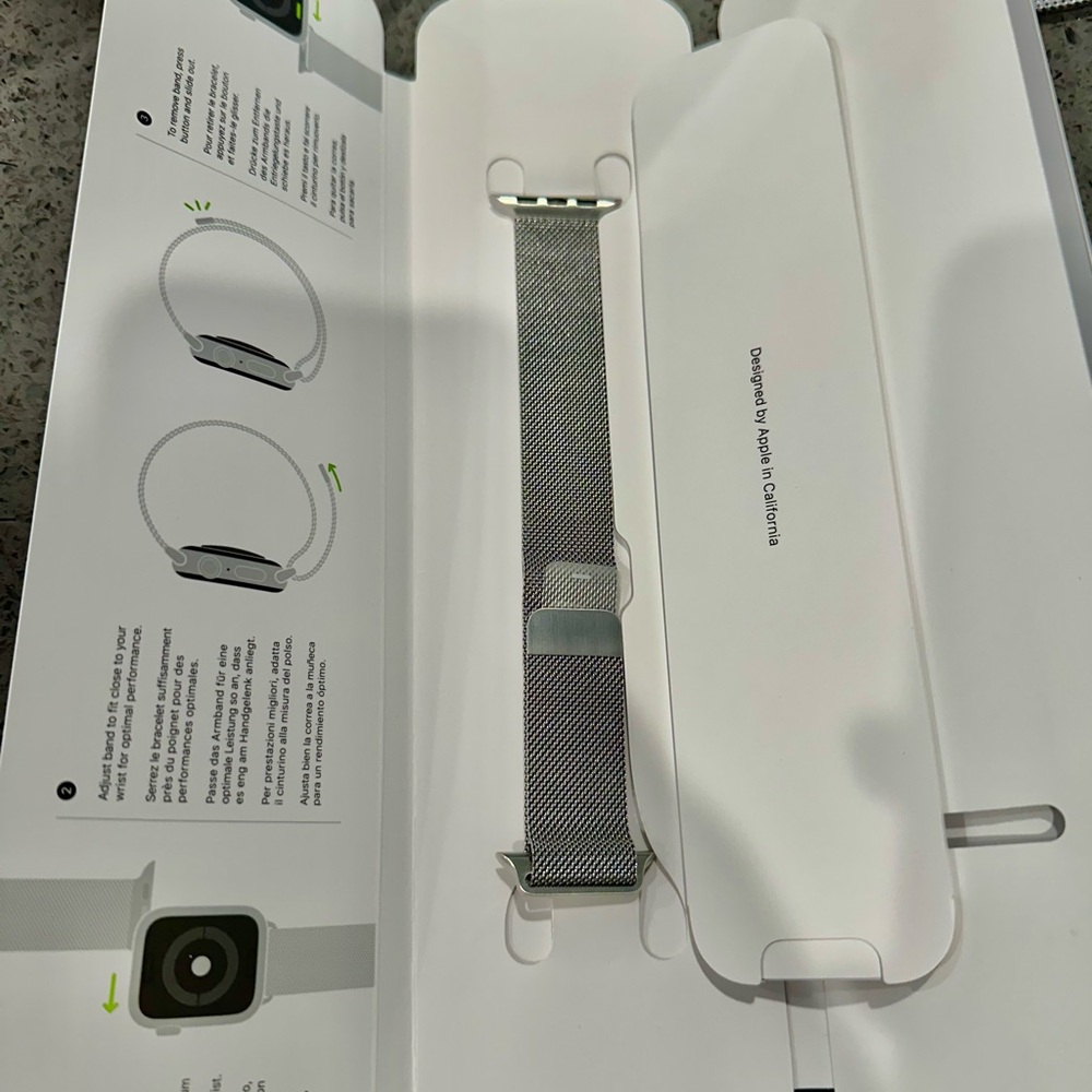 New 40mm Apple Watch Steel Milanese Band